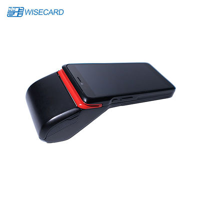 5000mAh Quad Core Android 12.0 Terminal POS con huella digital y impresora térmica