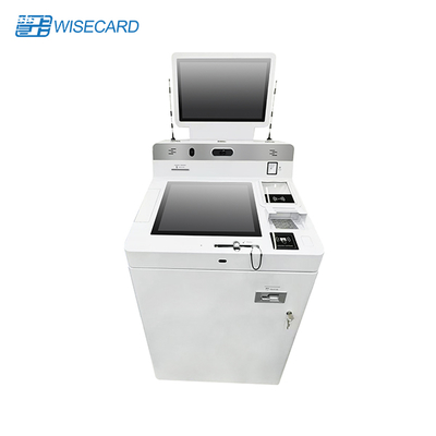 Máquina de cajero inteligente Wisecard para servicios bancarios con Intel Core I5