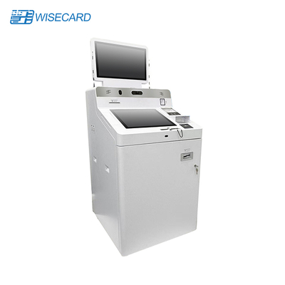 Máquina expendedora inteligente Wisecard para emisión de tarjetas y servicios bancarios