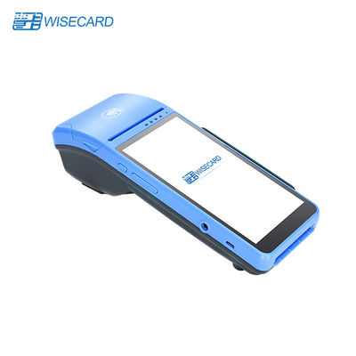 Terminal elegante azul de la posición, terminal móvil de la posición del PDA de 5,5 pulgadas