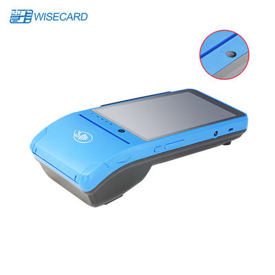 Terminal azul de la posición del PDA de Android con la impresora Scanner