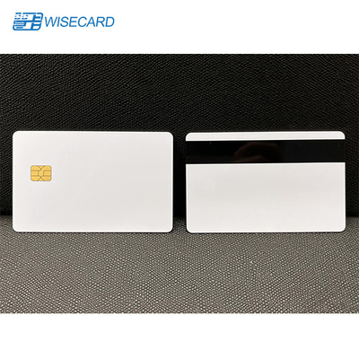 Blanco EMV Chip Cards HiCo de WCT SLE4442 2 tarjetas en blanco de la raya magnética